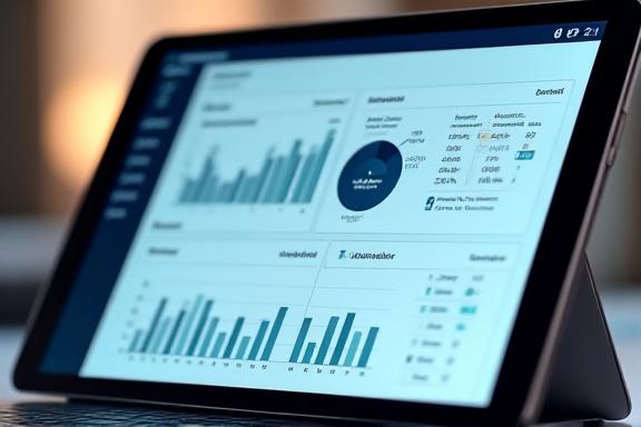 Custom business intelligence dashboard with interactive charts